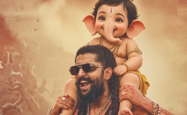 Pic Talk: Jadal Nani Carries Little Ganesha