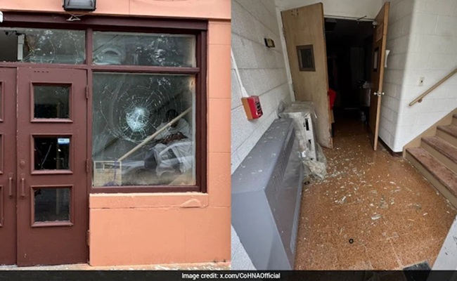 Hindu Temple Vandalised With Bricks In US