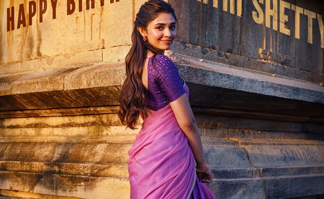 Krithi Shetty's January 12 Vidudala First Look: Graceful