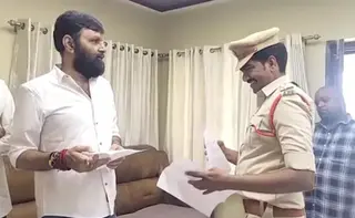 SI Sacked For Going Soft Towards Kodali Nani