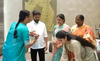 Amid row over daughter's remarks, Surekha ties rakhi to CM