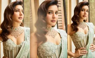 HOT: Evergreen Beauty Stuns In Elegant Green